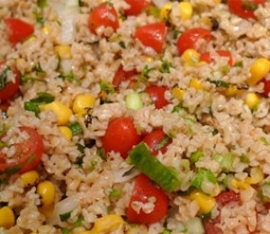 Salata de grau cu sos mentolat