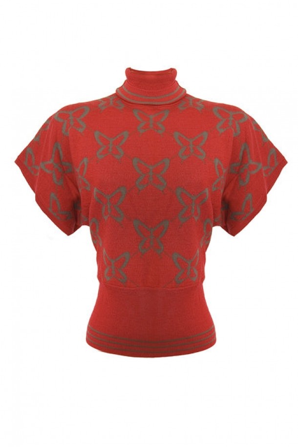 Pulover poncho pe gat lana Flo&Jo  - 119 lei