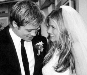 Jennifer Aniston and Brad Pitt