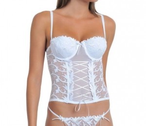 Corset dantela alba, www.shop.sarrieri.ro, 200 de lei