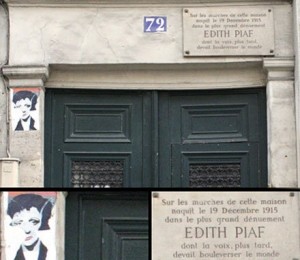 Belleville, casa unde s-a nascut edith Piaf