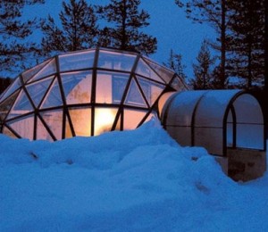 camera iglu de sticla