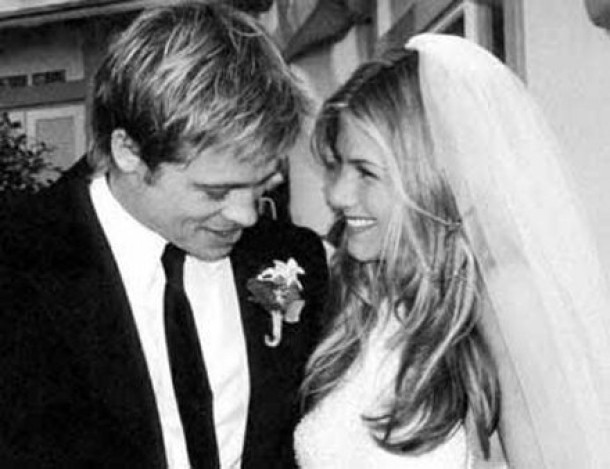 Jennifer Aniston and Brad Pitt