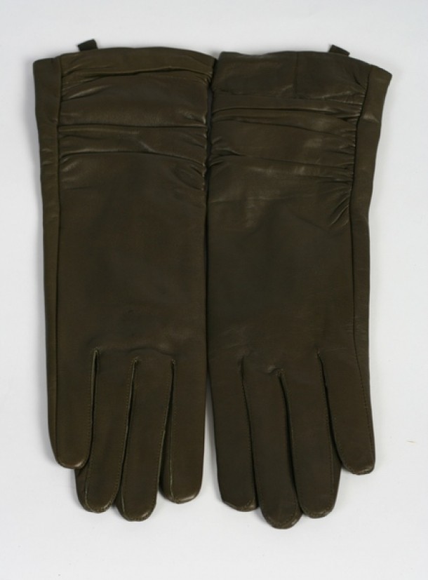 manusi medii din piele maro, idealboutique.ro, 110 lei