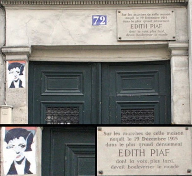 Belleville, casa unde s-a nascut edith Piaf