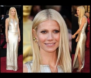 Gwyneth Paltrow intr-o rochie Calvin Klein