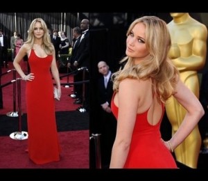 Jennifer Lawrence intr-o rochie Calvin Klein