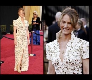 Melissa Leo intr-o rochie Marc Bouwer