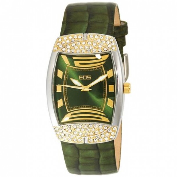 EOS New York Unisex Canary Swarovski Accented Watch