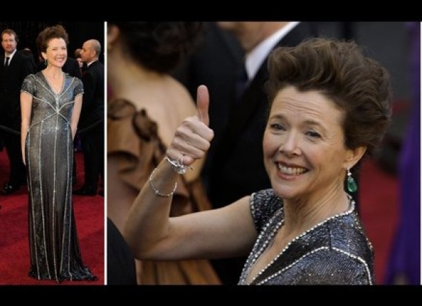 Annette Bening intr-o rochie Naeem Khan