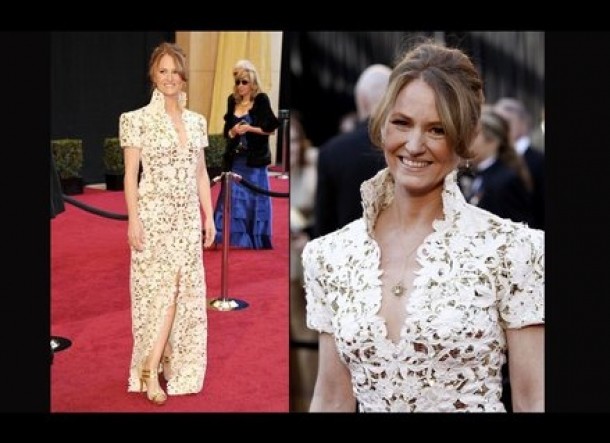 Melissa Leo intr-o rochie Marc Bouwer