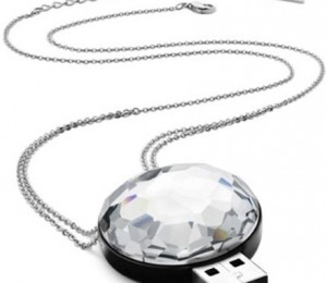 Leu - mono chrome usb cu pietre Swarovski