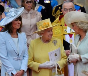 Carole Middleton, Regina Elisabeta si ducesa de Cornwall