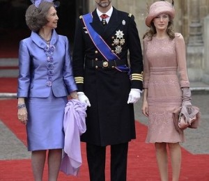 Printul Felipe al Spaniei, alaturi de regina Spaniei, Sofia si printesa Sofia