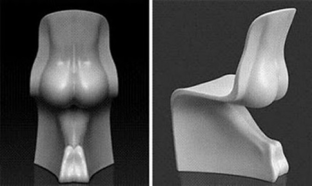 Scaun dupa forma posteriorului