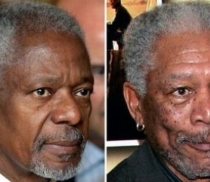 Kofi Anan / Morgan Freeman