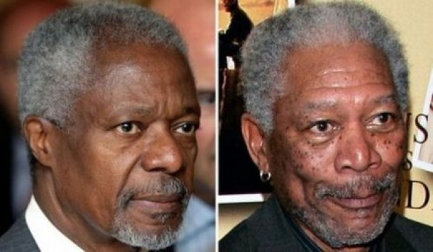 Kofi Anan / Morgan Freeman