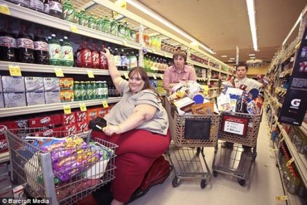 Impreuna cu baietii la supermarket