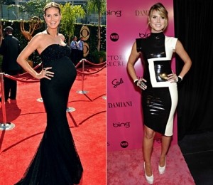 Heidi Klum inainte si dupa nastere