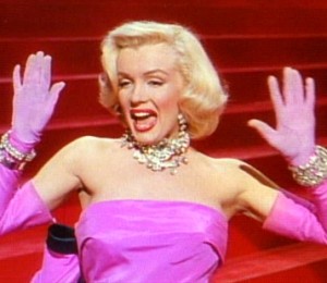 Marilyn Monroe - Domnii prefera blondele - Colier cu diamante