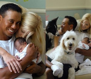Tiger Woods si familia