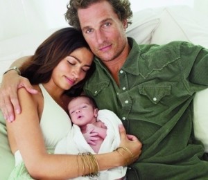 Matthew McConaughey, Camila Alves si micuta Levi
