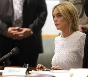 Lindsay Lohan la tribunal