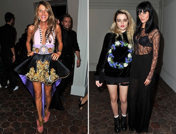 Anna Dello Russo, Sky Ferreira si Leigh Lezark