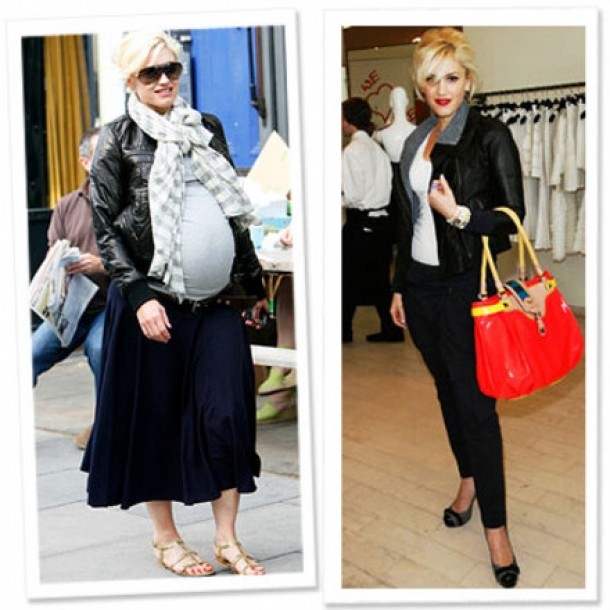 Gwen Stefani  inainte si dupa nastere