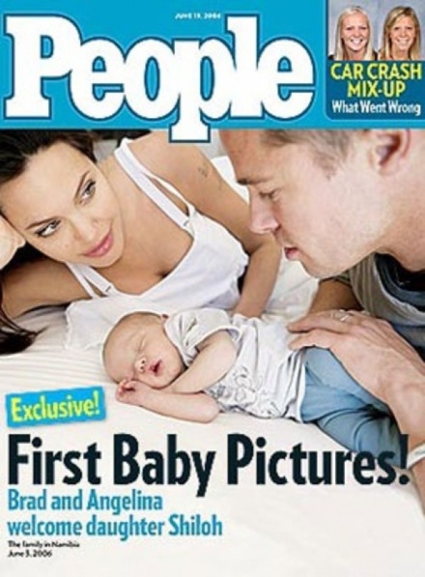 Angelina Jolie, Brad Pitt si Shiloh Nouvel - People Magazine
