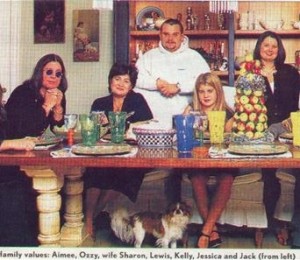 Familia Osbourne - Aimee, Ozzy, Sharon, Lewis, Kelly, Jessica, Jack