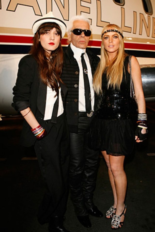 Irina Lazareanu, Karl Lagerfeld si Lindsay Lohan