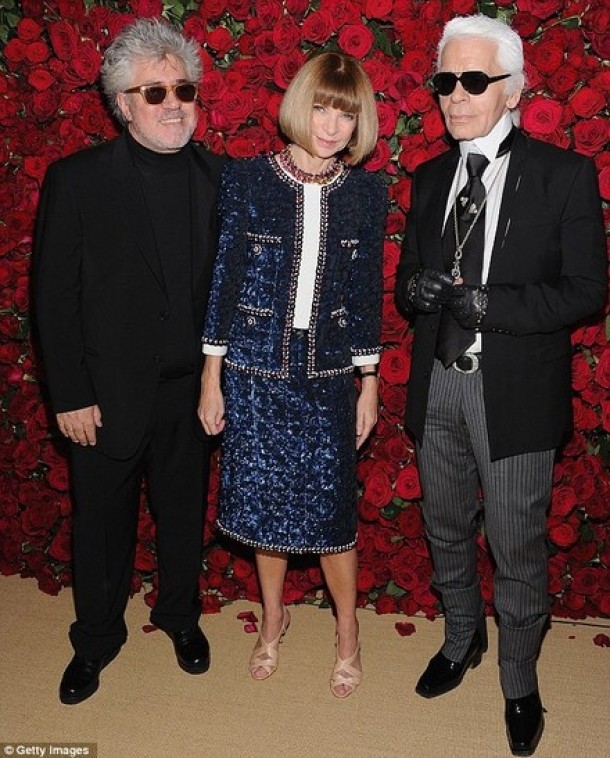 Pedro Almodovar, Anna Wintour si Karl Lagerfeld