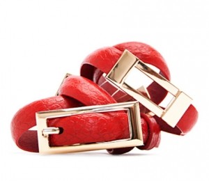 Curea rosie piele de sarpe Mango 24.95 EUR