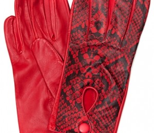 Manusi piele cu imprimeu piele de sarpe Mango 49.95 EUR