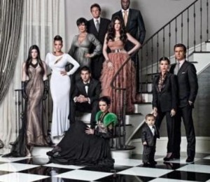 Felicitarea familiei Kardashian de anul trecut