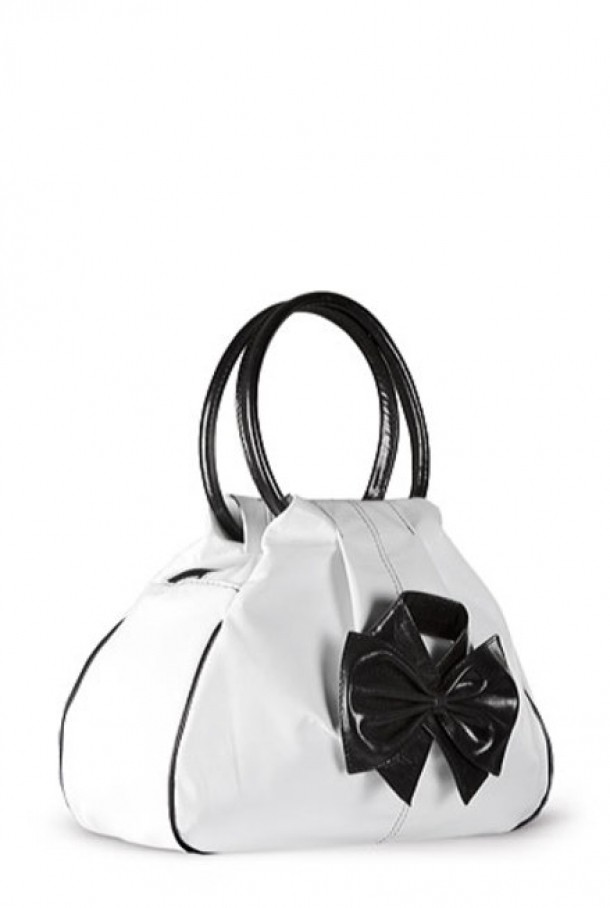 Geanta alba cu detalii negre  amafashion.ro 210.60 RON