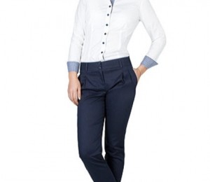 Amafashion - Pantaloni bleumarin din bumbac 179 lei