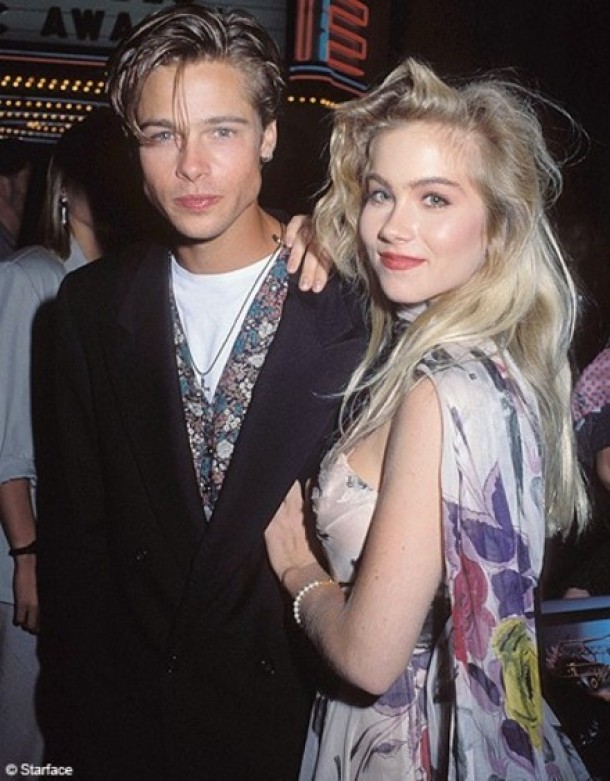 Christina Applegate si Brad Pitt