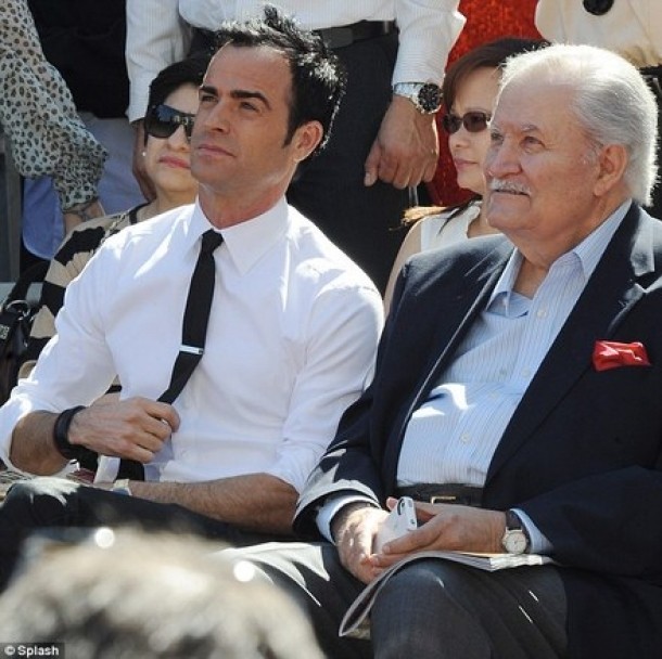 Justin Theroux, alaturi de tatal actitei