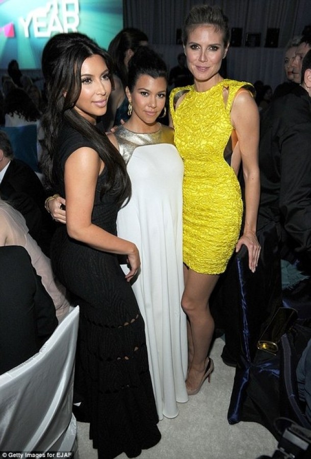 Kim Kardashian, Kourtney Kardashian, Heidi Klum