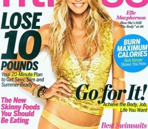 Elle pe coperta revistei "Fitness"