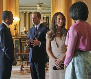 mai 2011 - William si Kate se intalnesc cu Barack Obama si Michelle Obama