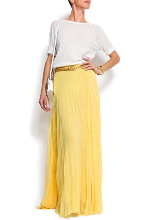 Fusta maxi plisata Mango - 44.99 EUR