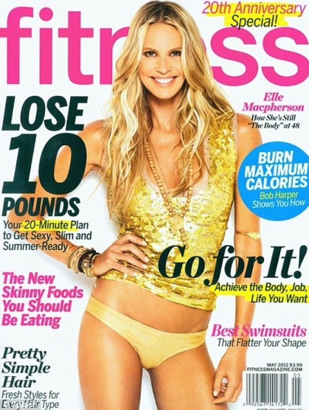 Elle pe coperta revistei "Fotness"