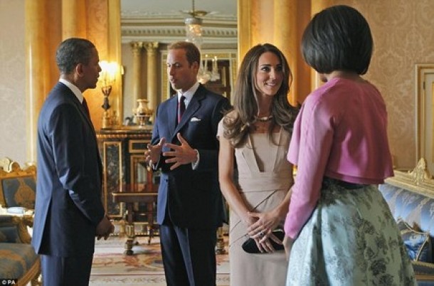 mai 2011 - William si Kate se intalnesc cu Barack Obama si Michelle Obama