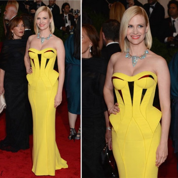 January Jones, la MET Gala 2012