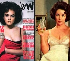 Lindsay Lohan, in rolul lu Elizabeth Taylor in pictorialul din 2006