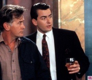 Charlie si Martin Sheen - Wall Street, No Code of Conduct, Spin City, Two and a Half Men