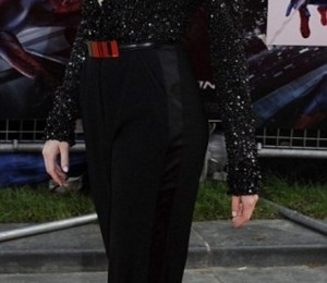 Emma Stone la premiera filmului in Londra - tinuta all black